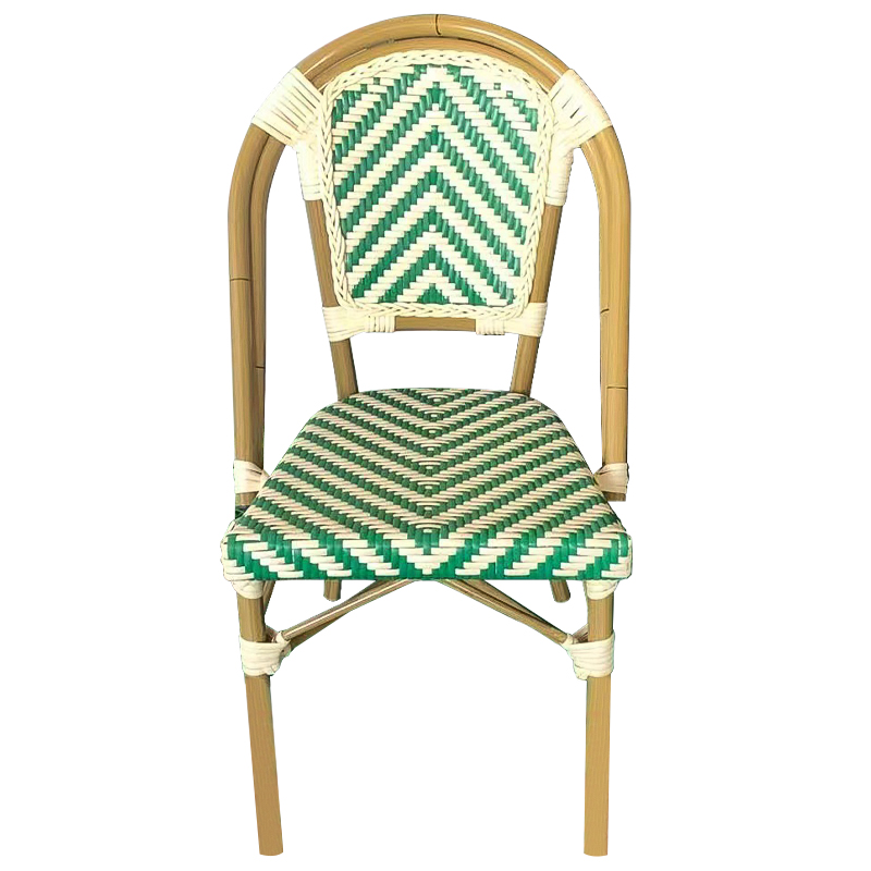 Стул ротанг Wicker Fabian Rattan Chair Green Древесина Зеленый Бежевый в Грозном | Loft Concept 
