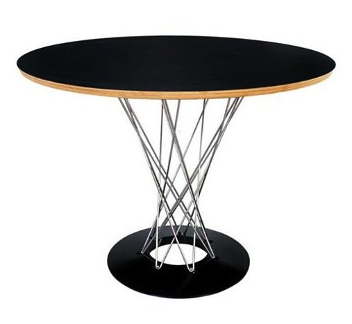 Стол Noguchi Cyclone Белый Черный Стол Noguchi Cyclone Белый Черный в Грозном | Loft Concept