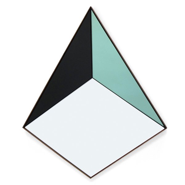 Зеркало Пирамида Bower Pyramid Mirror Прозрачный Черный Лазурь Зеркало Пирамида Bower Pyramid Mirror Прозрачный Черный Лазурь в Грозном | Loft Concept