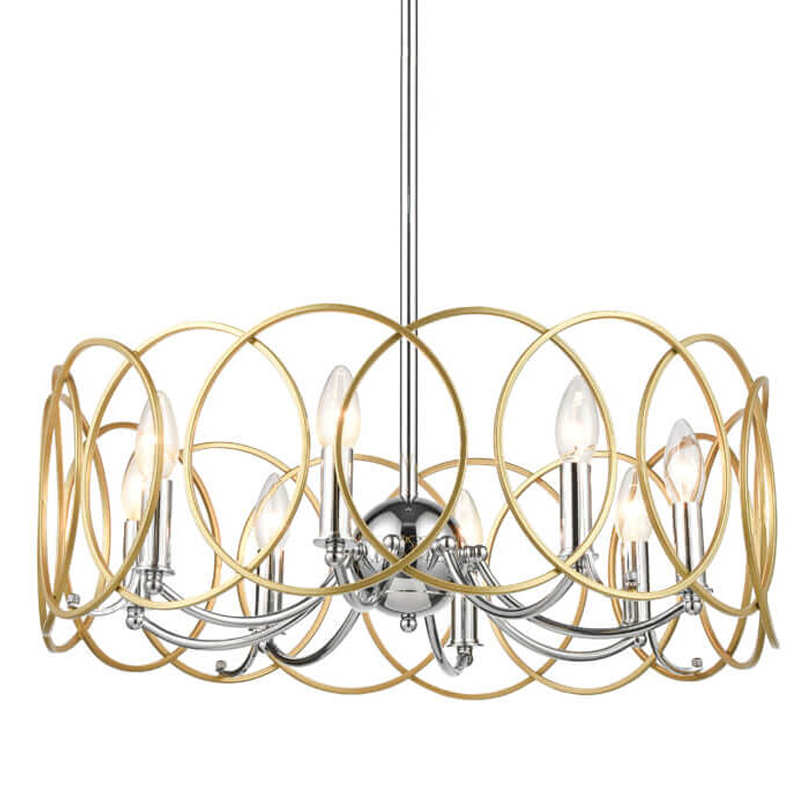 Люстра Jasira Chandelier Хром Золотой Люстра Jasira Chandelier Хром Золотой в Грозном | Loft Concept
