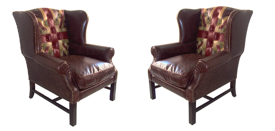 Кресло Leather Аrmchair Union Jack Кресло Leather Аrmchair Union Jack - Loft-Concept в Грозном