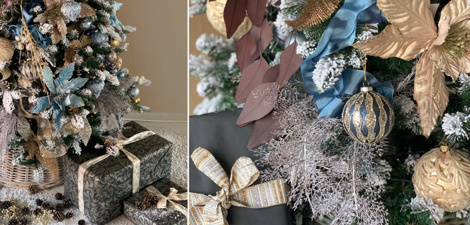 Дизайнерская Ель Голубой и Бежевый Декор Blue and Beige Decor Дизайнерская Ель Голубой и Бежевый Декор Blue and Beige Decor - Loft-Concept в Грозном