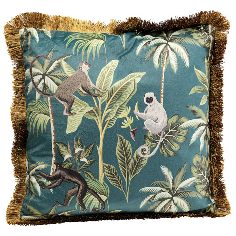 Подушка Jungle Monkeys Мульти Подушка Jungle Monkeys Мульти в Грозном | Loft Concept