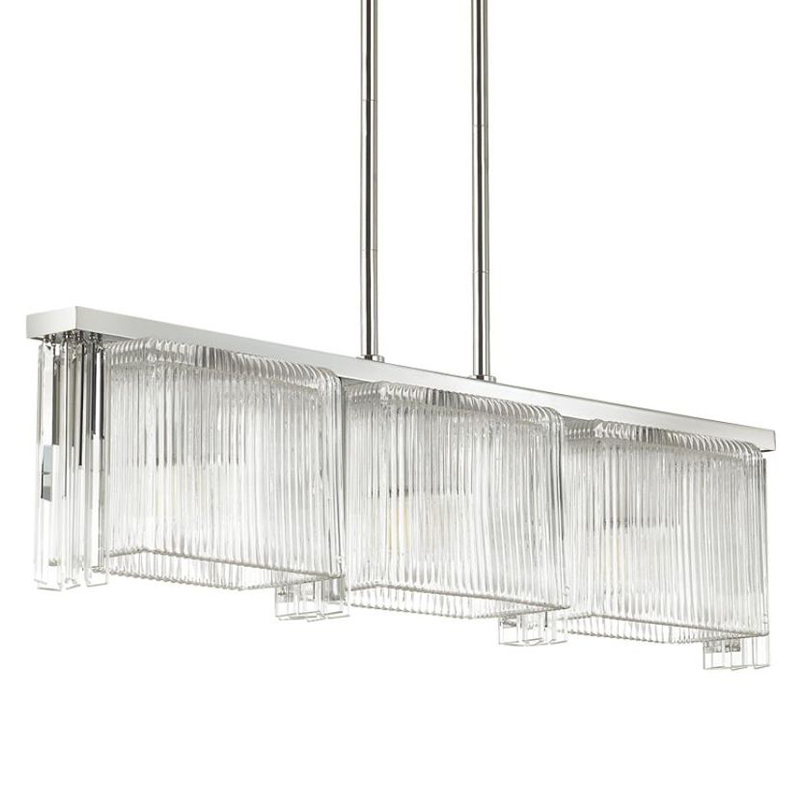 Люстра Madelen Chrome Linear Chandelier Хром Прозрачный (Transparent) Люстра Madelen Chrome Linear Chandelier Хром Прозрачный (Transparent) в Грозном | Loft Concept