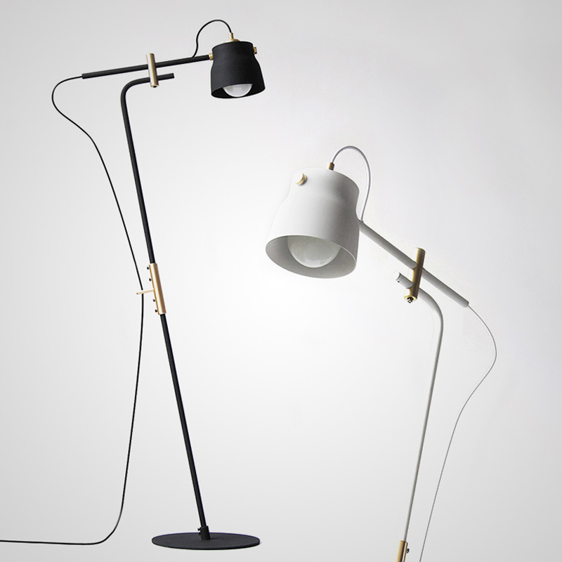 Торшер RAM PLASENCIA FLOR Lamp Белый Черный Торшер RAM PLASENCIA FLOR Lamp Белый Черный в Грозном | Loft Concept