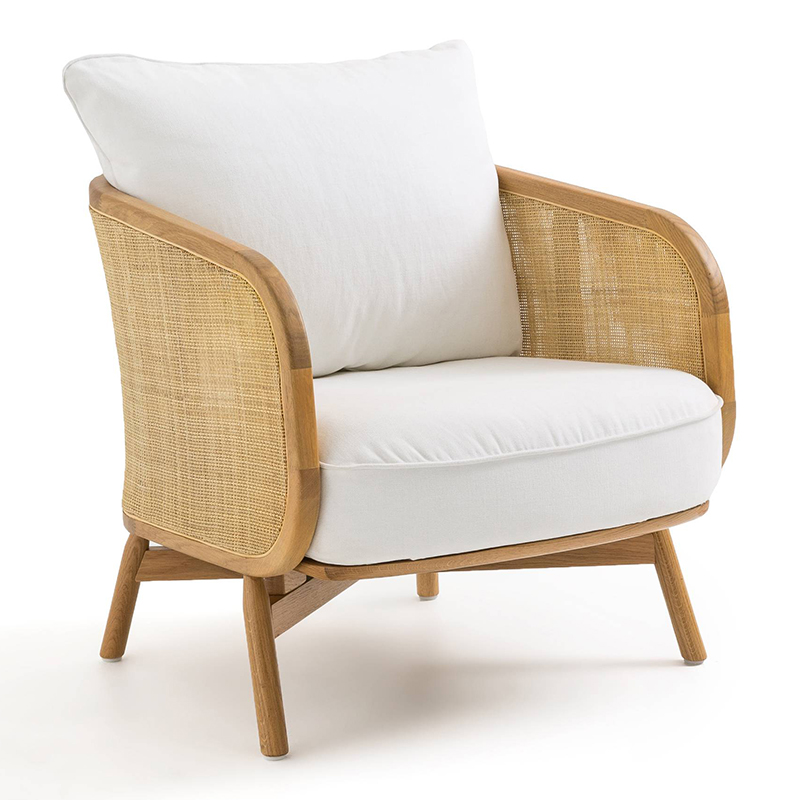 Кресло Uliva Wicker Chair Бежевый Белый Кресло Uliva Wicker Chair Бежевый Белый в Грозном | Loft Concept