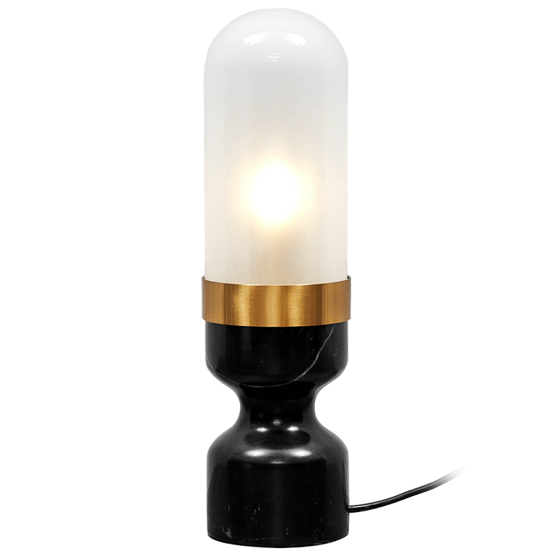Настольная лампа Arun Lamp Черный Белый Золотой Настольная лампа Arun Lamp Черный Белый Золотой в Грозном | Loft Concept