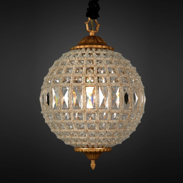 Люстра RH 19th c. Casbah Crystal Pendant 32 Темная бронза винтаж Люстра RH 19th c. Casbah Crystal Pendant 32 Темная бронза винтаж в Грозном | Loft Concept