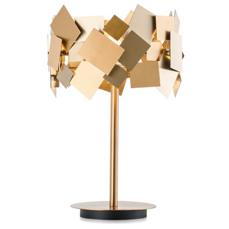 Настольная лампа Gold Plate Table Lamp Настольная лампа Gold Plate Table Lamp в Грозном | Loft Concept