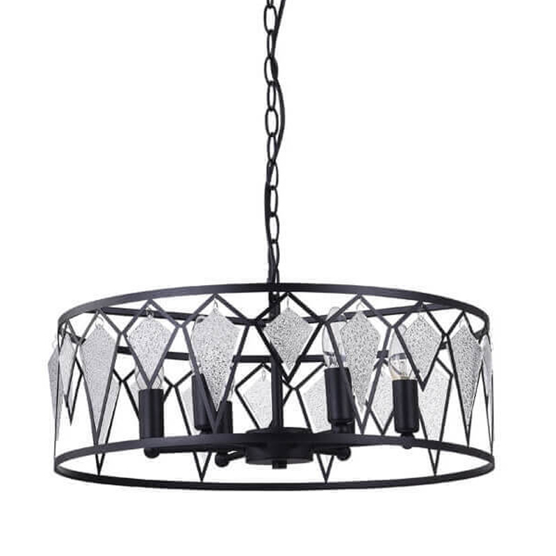 Люстра Glass Lozenges D51 Черный Люстра Glass Lozenges D51 Черный в Грозном | Loft Concept
