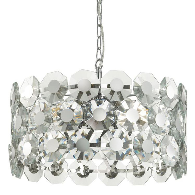 Люстра Crystal Octagons Chrome Хром Прозрачное Стекло Люстра Crystal Octagons Chrome Хром Прозрачное Стекло в Грозном | Loft Concept