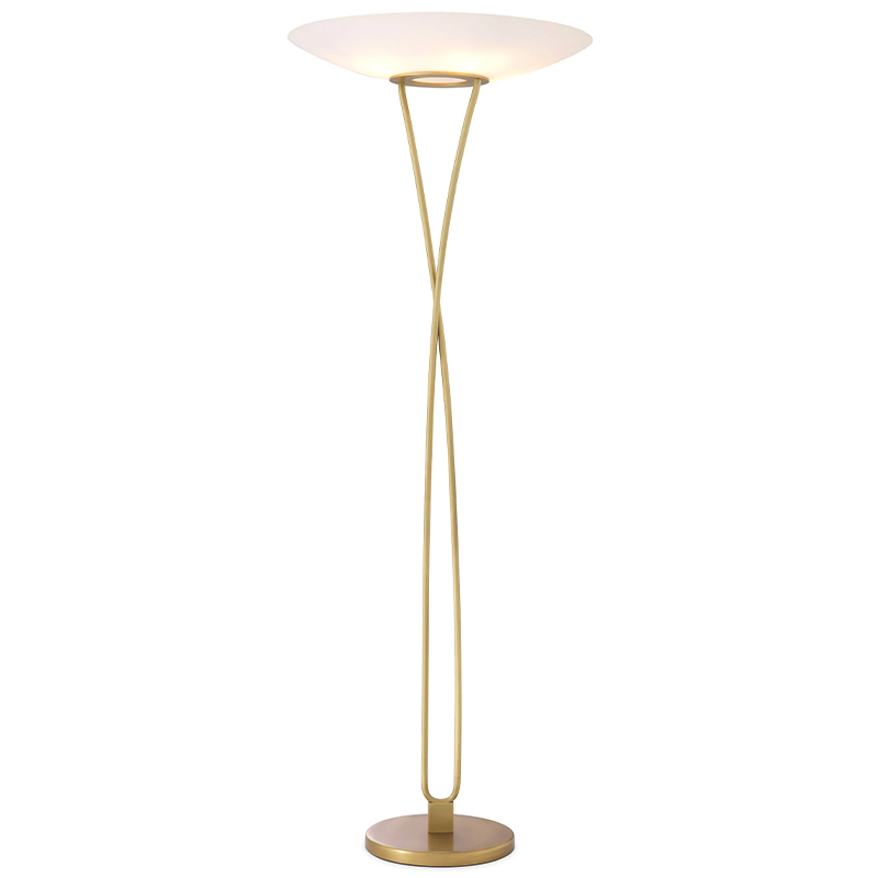 Товар Eichholtz Floor Lamp Laila Латунь Белый Товар Eichholtz Floor Lamp Laila Латунь Белый в Грозном | Loft Concept