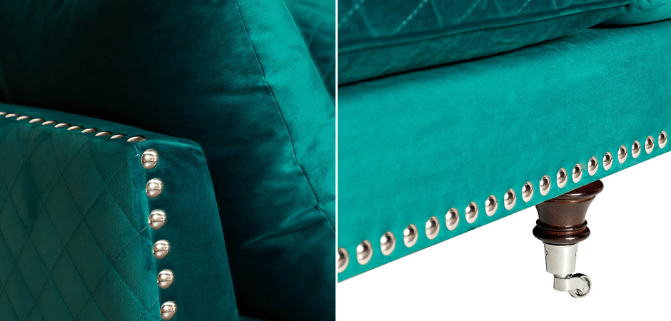 Диван Giorgio Sofa Turquoise Диван Giorgio Sofa Turquoise - Loft-Concept в Грозном