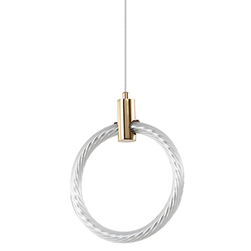 Подвесной светильник светодиодный в виде кольца Lighting Rings Gold Золотой Белый Подвесной светильник светодиодный в виде кольца Lighting Rings Gold Золотой Белый в Грозном | Loft Concept