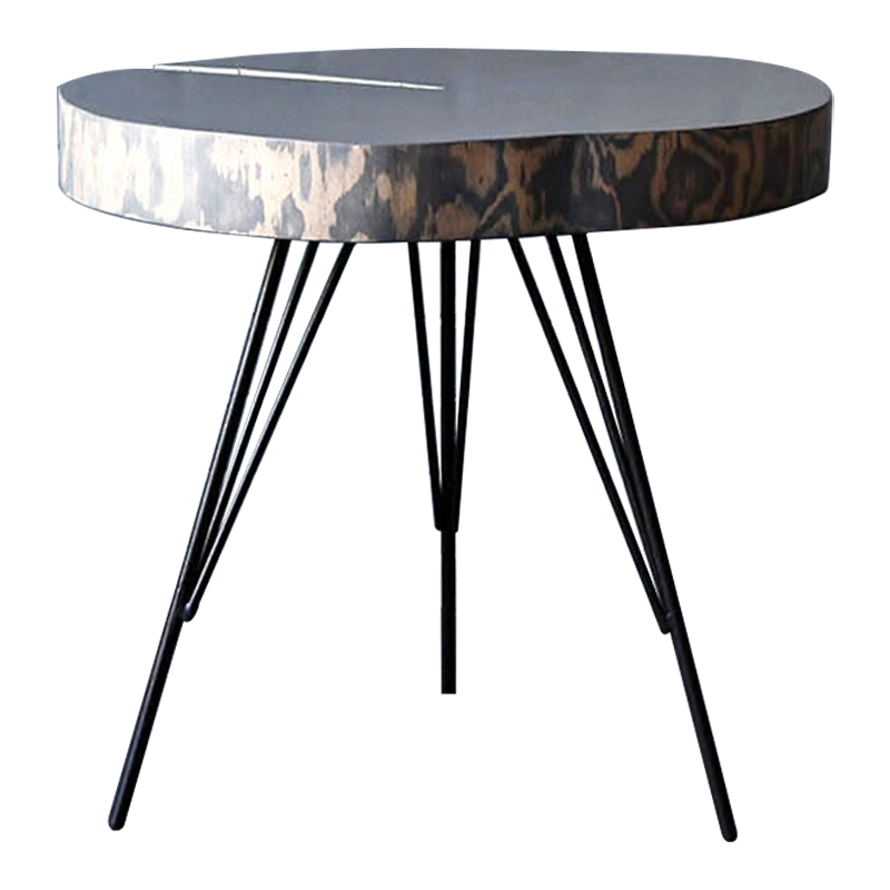 Кофейный стол Farley Industrial Metal Rust Coffee Table Дерево Серый Черный в Грозном | Loft Concept 