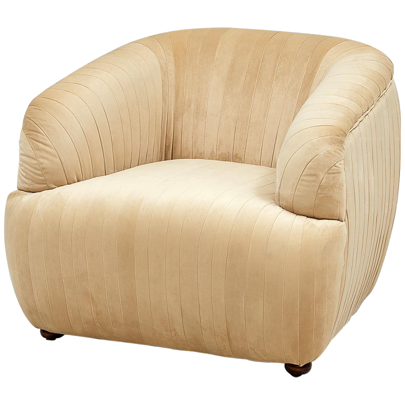 Кресло песочного цвета велюр Lorelai Sand Armchair Песочный Кресло песочного цвета велюр Lorelai Sand Armchair Песочный в Грозном | Loft Concept