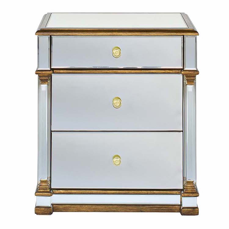 Тумба Mirror Classic Nightstand Зеркало Золотой Тумба Mirror Classic Nightstand Зеркало Золотой в Грозном | Loft Concept