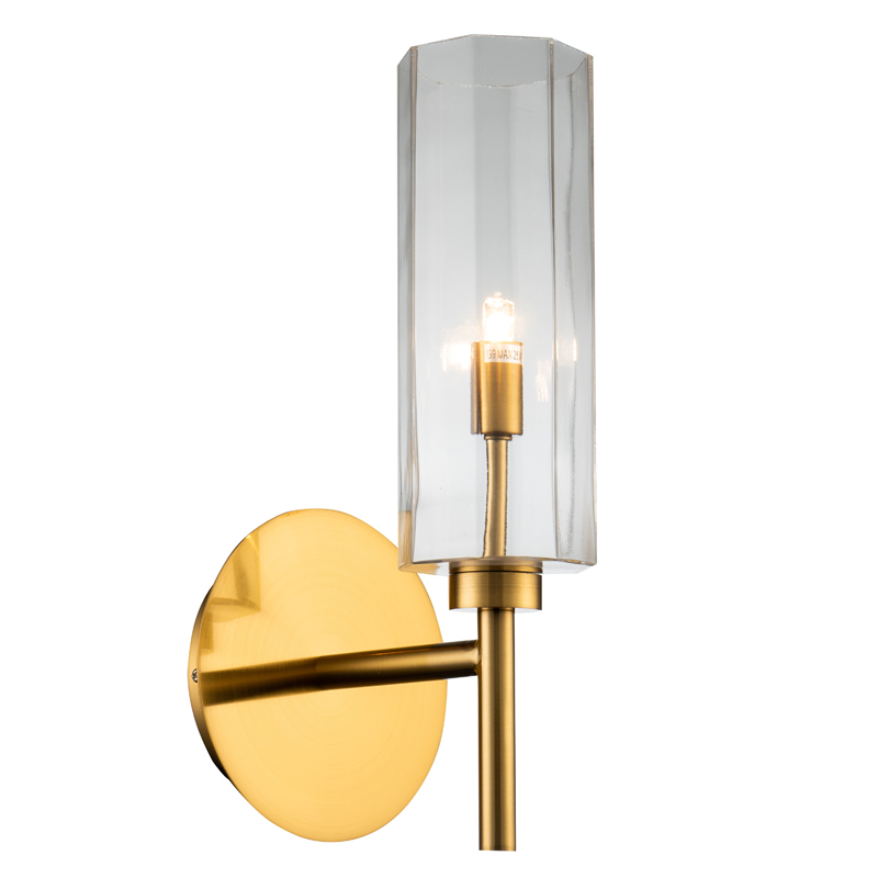 Бра Claudine Sconce Латунь Прозрачный Бра Claudine Sconce Латунь Прозрачный в Грозном | Loft Concept