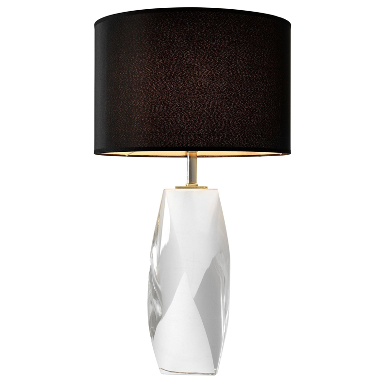 Настольная лампа Eichholtz Table Lamp Titan Кристалл (Crystal) Черный Настольная лампа Eichholtz Table Lamp Titan Кристалл (Crystal) Черный в Грозном | Loft Concept