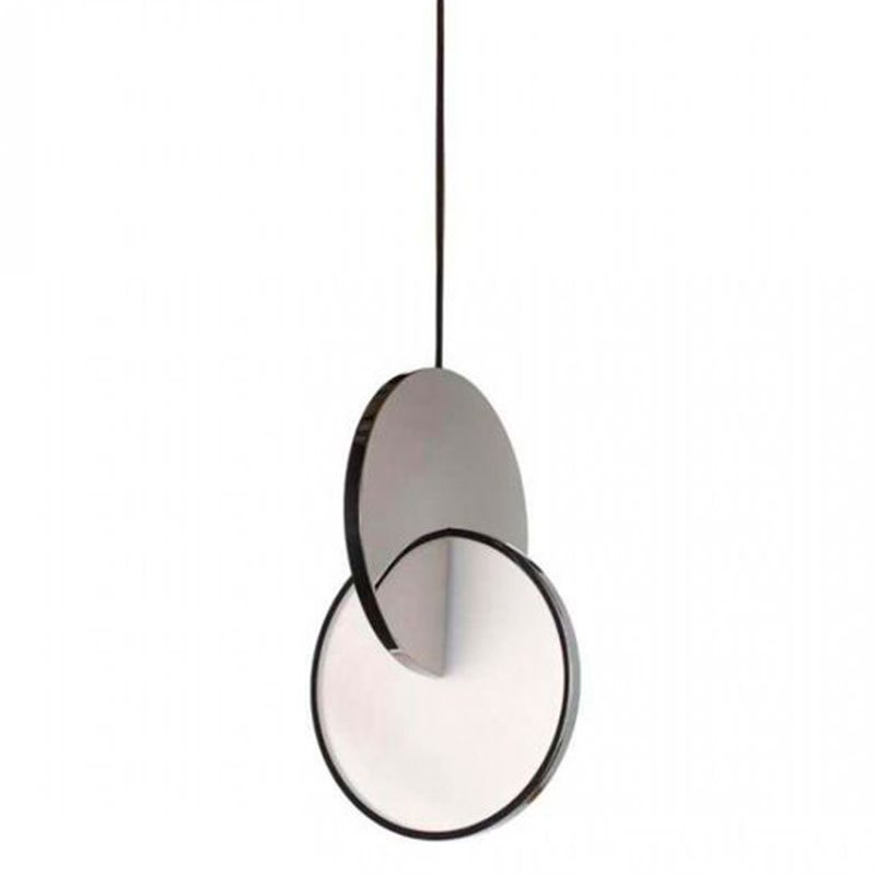 Подвесной светильник Eclipse Pendant Light Сhrome Хром Белый в Грозном | Loft Concept 