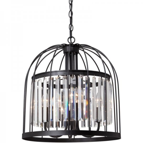 Люстра Birdcage Chandelier Fountain Black Люстра Birdcage Chandelier Fountain Black в Грозном | Loft Concept