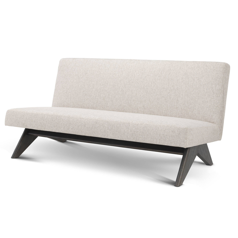 Диван Eichholtz Sofa Erudit Молочный Коричневый Диван Eichholtz Sofa Erudit Молочный Коричневый в Грозном | Loft Concept