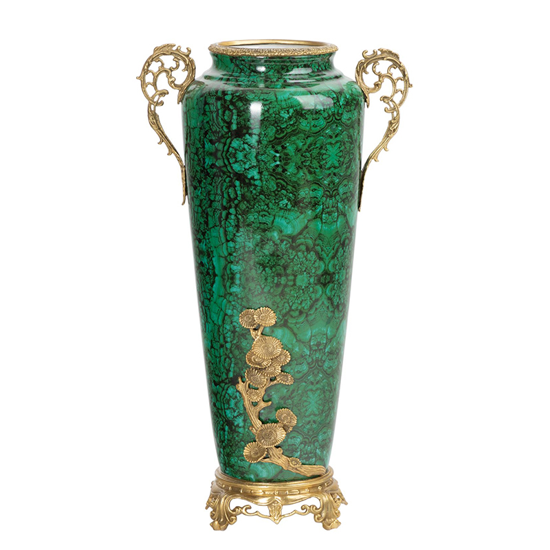 Ваза фарфоровая высокая малахит Malachite Малахит Ваза фарфоровая высокая малахит Malachite Малахит в Грозном | Loft Concept