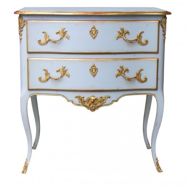 Комод L.XV CHEST OF DRAWERS Bleu nordic Бронза Голубой пастельный Комод L.XV CHEST OF DRAWERS Bleu nordic Бронза Голубой пастельный в Грозном | Loft Concept