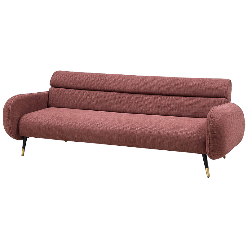 Диван Hebert Sofa Red L Красный Красный Черный Латунь в Грозном | Loft Concept 