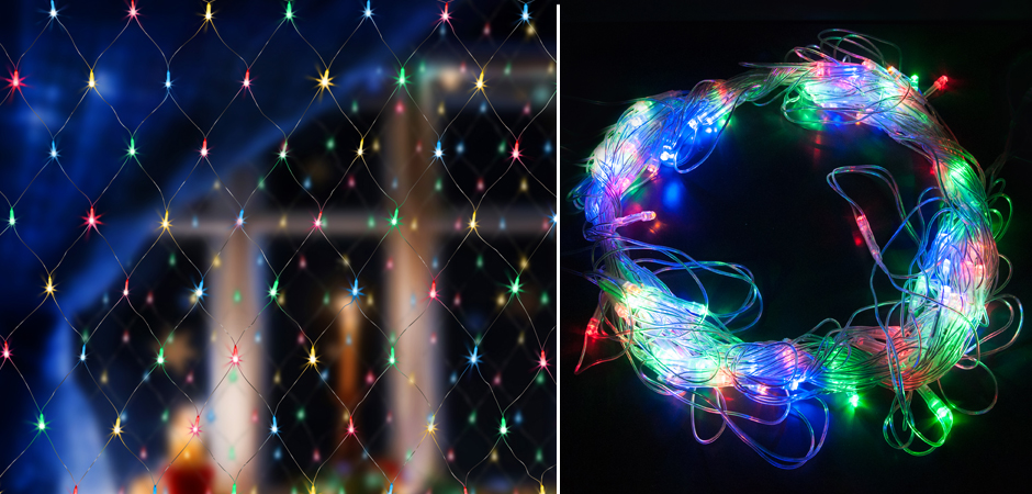 Гирлянда-Сетка Цветные светодиоды - Loft-Concept в Грозном