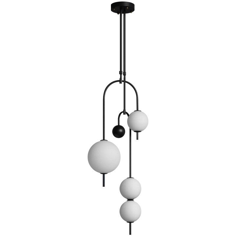 Люстра Balance Beads Черный Белый в Грозном | Loft Concept 