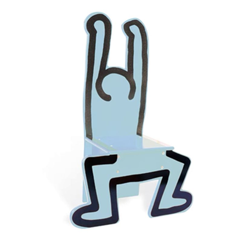 Детский стул Chaise Keith Haring Dancer Vilac Голубой Голубой Детский стул Chaise Keith Haring Dancer Vilac Голубой Голубой в Грозном | Loft Concept