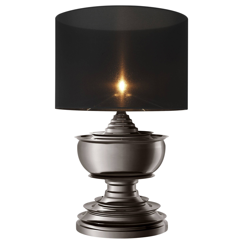 Настольная лампа Eichholtz Table Lamp Pagoda Black nickel Темный никель Черный Настольная лампа Eichholtz Table Lamp Pagoda Black nickel Темный никель Черный в Грозном | Loft Concept
