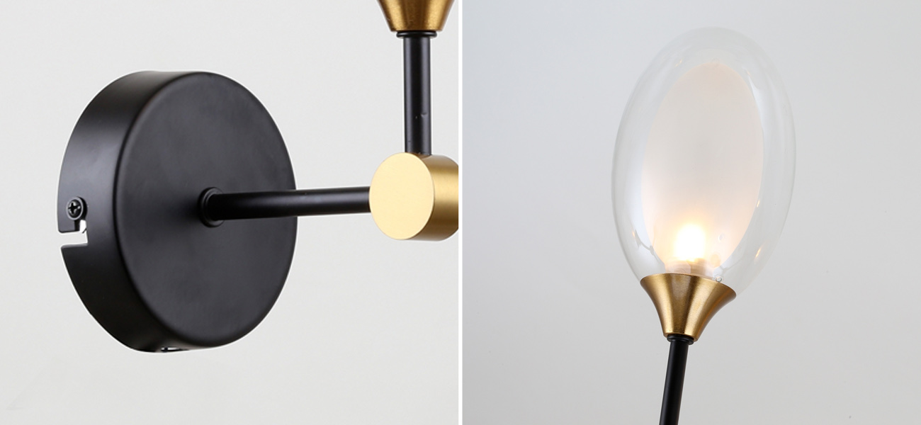 Бра с плафоном из двойного стекла BUBBLE CHANDELIER - фото