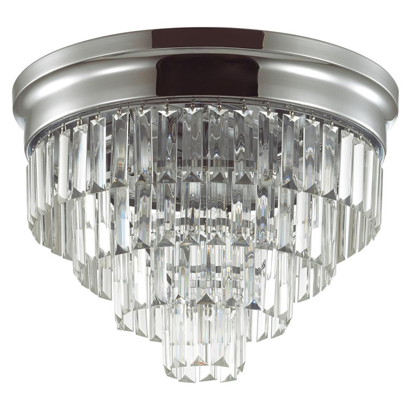 Хрустальная потолочная люстра Crystal Fountain Maxi Хром Хром Хрустальная потолочная люстра Crystal Fountain Maxi Хром Хром в Грозном | Loft Concept