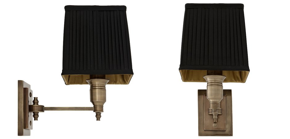 Бра Wall Lamp Lexington Single Brass+Black Бра Wall Lamp Lexington Single Brass+Black - Loft-Concept в Грозном