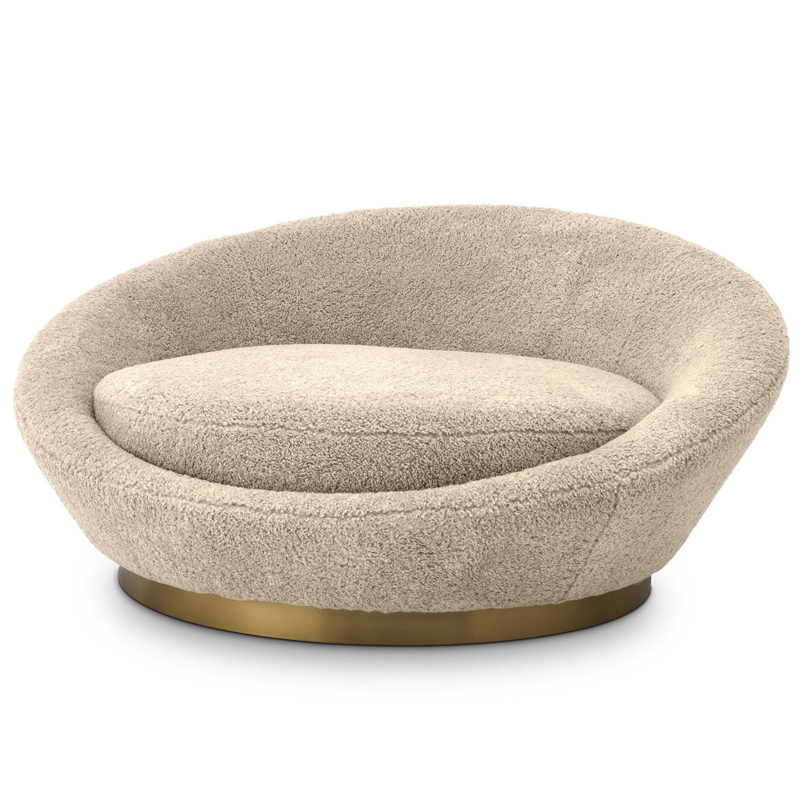 Диван Eichholtz Sofa Duardo Песочный Латунь в Грозном | Loft Concept 