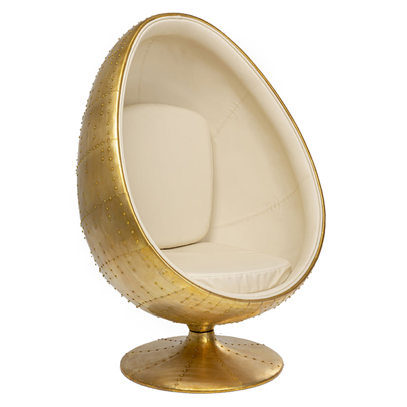 Кресло Copper Egg Медь Молочный Кресло Copper Egg Медь Молочный в Грозном | Loft Concept