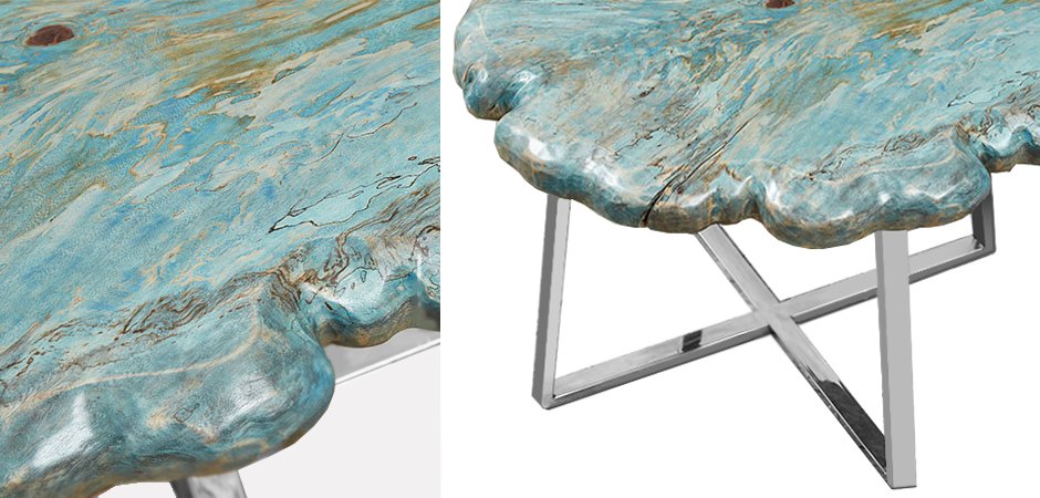 Приставной стол Melted Turquoise Приставной стол Melted Turquoise - Loft-Concept в Грозном