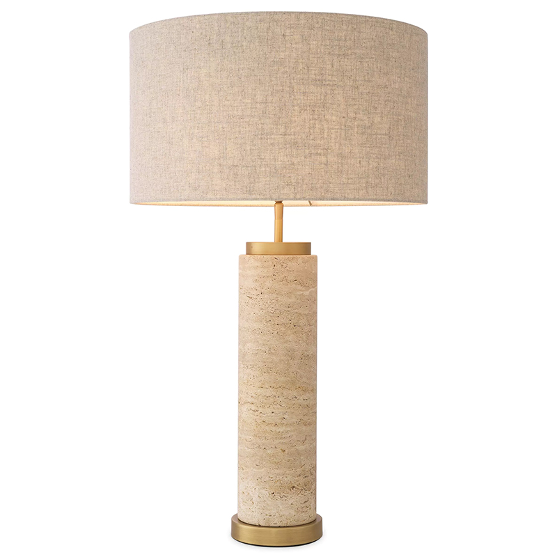 Настольная лампа Eichholtz Table Lamp Lxry Бежевый Бежево-серый Латунь Настольная лампа Eichholtz Table Lamp Lxry Бежевый Бежево-серый Латунь в Грозном | Loft Concept