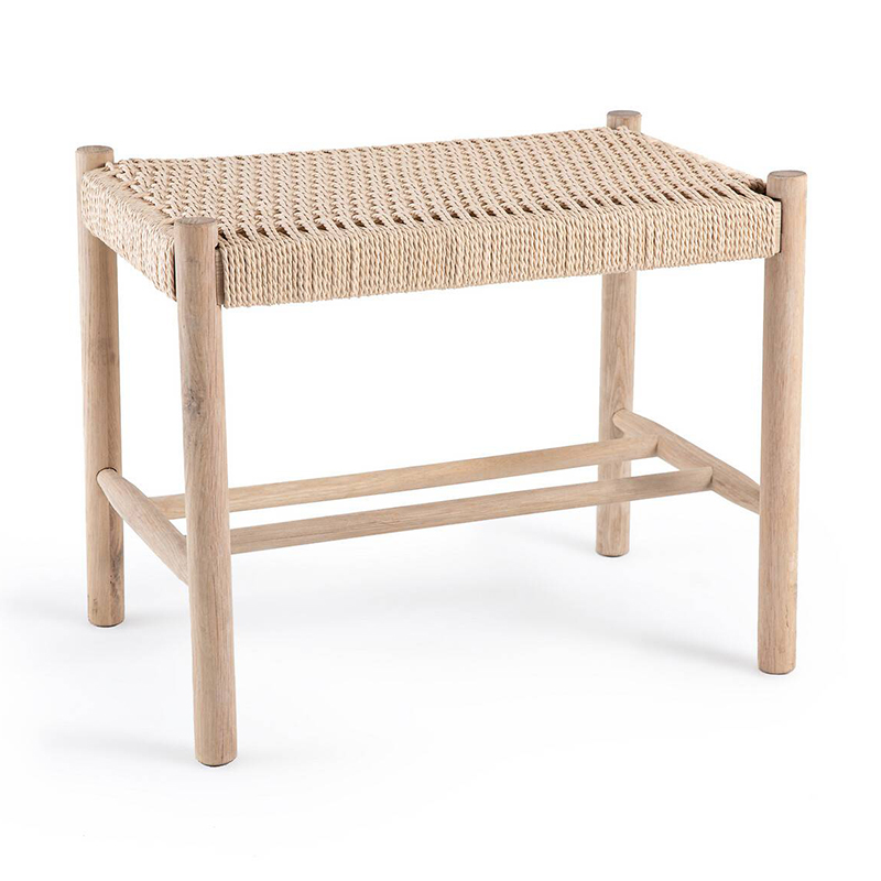 Банкетка Enzo Wicker Beige Banquet mini Бежевый Банкетка Enzo Wicker Beige Banquet mini Бежевый в Грозном | Loft Concept