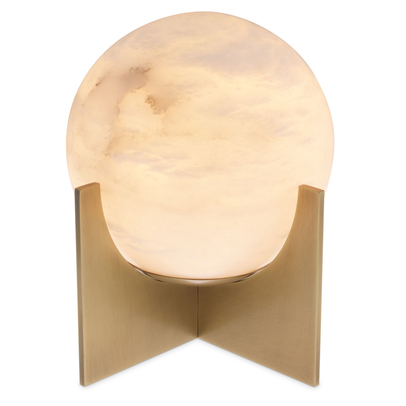 Настольная лампа Eichholtz Table Lamp Scorpios S Латунь Античная полированная Белый Настольная лампа Eichholtz Table Lamp Scorpios S Латунь Античная полированная Белый в Грозном | Loft Concept