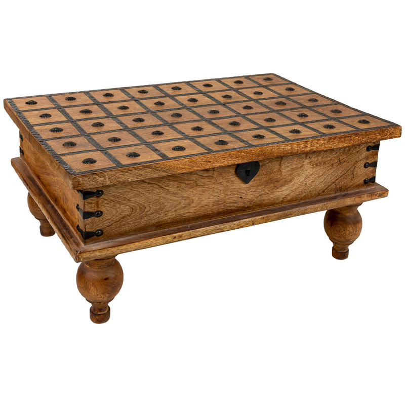 Деревянный кофейный стол Aiyla Coffee Table Коричневый Коричневый винтаж Деревянный кофейный стол Aiyla Coffee Table Коричневый Коричневый винтаж в Грозном | Loft Concept