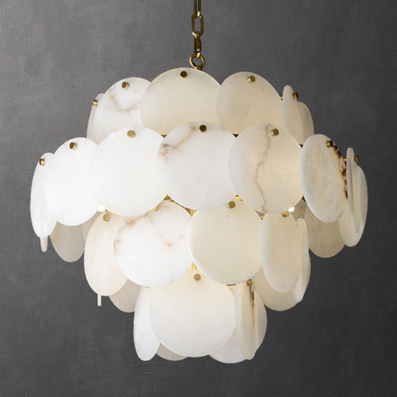 Люстра Letizia Marble Four Tiered Chandelier Латунь Белый Мрамор Bianco Люстра Letizia Marble Four Tiered Chandelier Латунь Белый Мрамор Bianco в Грозном | Loft Concept