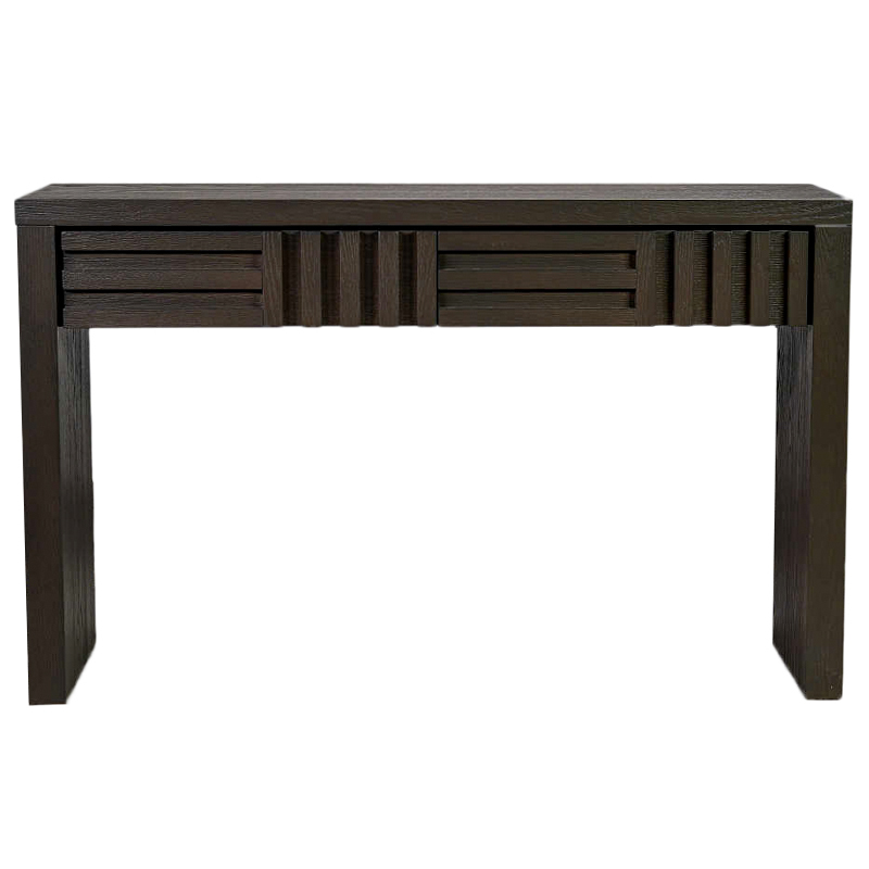 Консоль с двумя ящиками Wooden Rails Коричневый Консоль с двумя ящиками Wooden Rails Коричневый в Грозном | Loft Concept