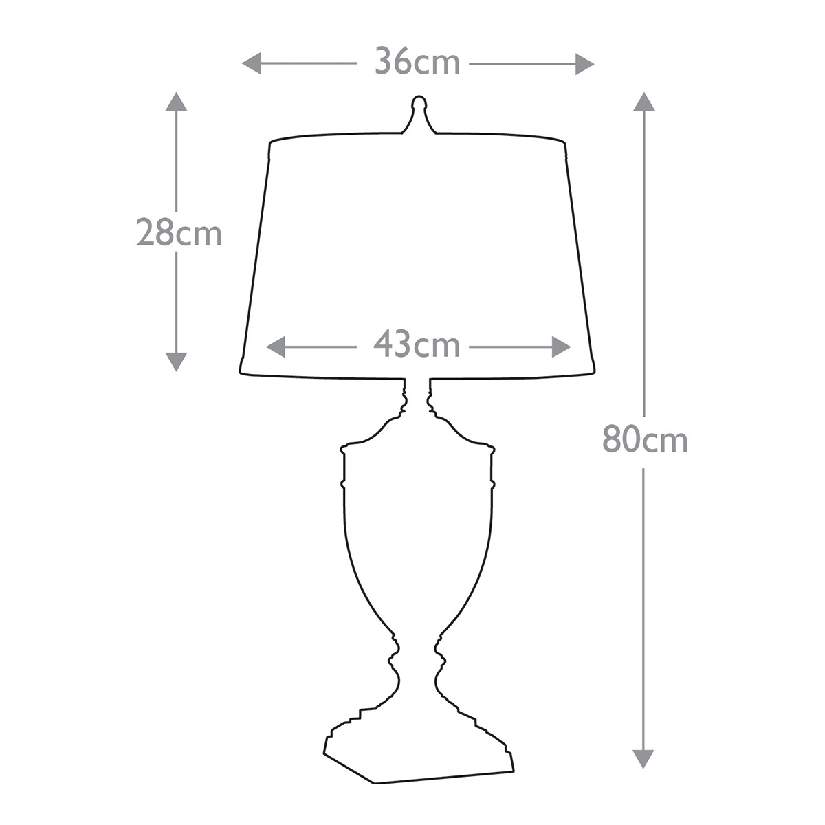 Настольная лампа со тканевым абажуром и прозрачным ребристым стеклянным основанием Quoizel в Грозном