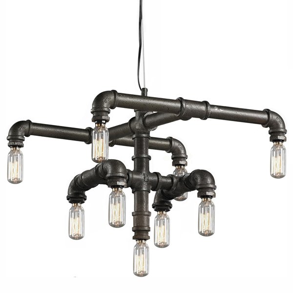 Люстра Water Pipe Connect T9 II Графит Люстра Water Pipe Connect T9 II Графит в Грозном | Loft Concept