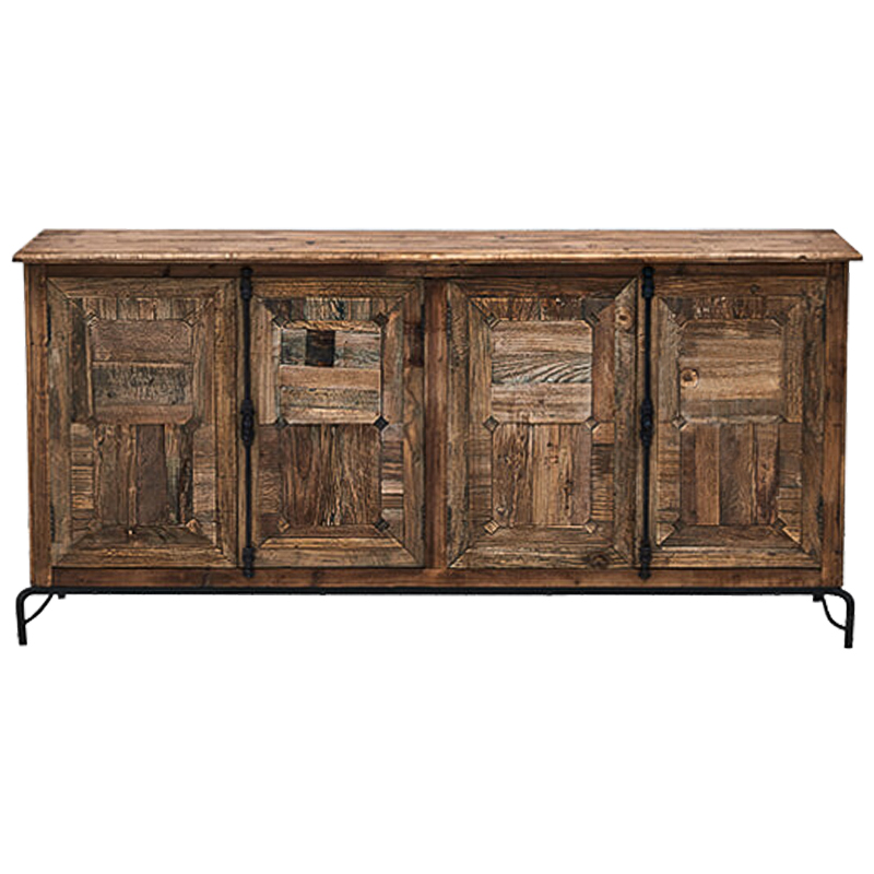 Комод деревянный в стиле Лофт Ennio Wood Commode Коричневый Черный Комод деревянный в стиле Лофт Ennio Wood Commode Коричневый Черный в Грозном | Loft Concept