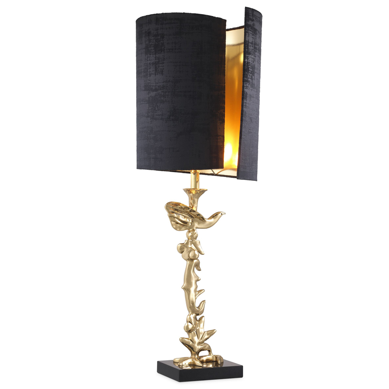 Настольная лампа Eichholtz Table Lamp Aras Латунь Черный Настольная лампа Eichholtz Table Lamp Aras Латунь Черный в Грозном | Loft Concept