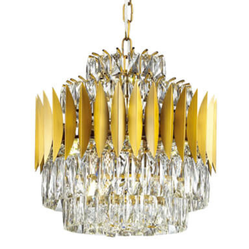Люстра KEBO KING CHANDELIER 45 Латунь Прозрачное Стекло Люстра KEBO KING CHANDELIER 45 Латунь Прозрачное Стекло в Грозном | Loft Concept